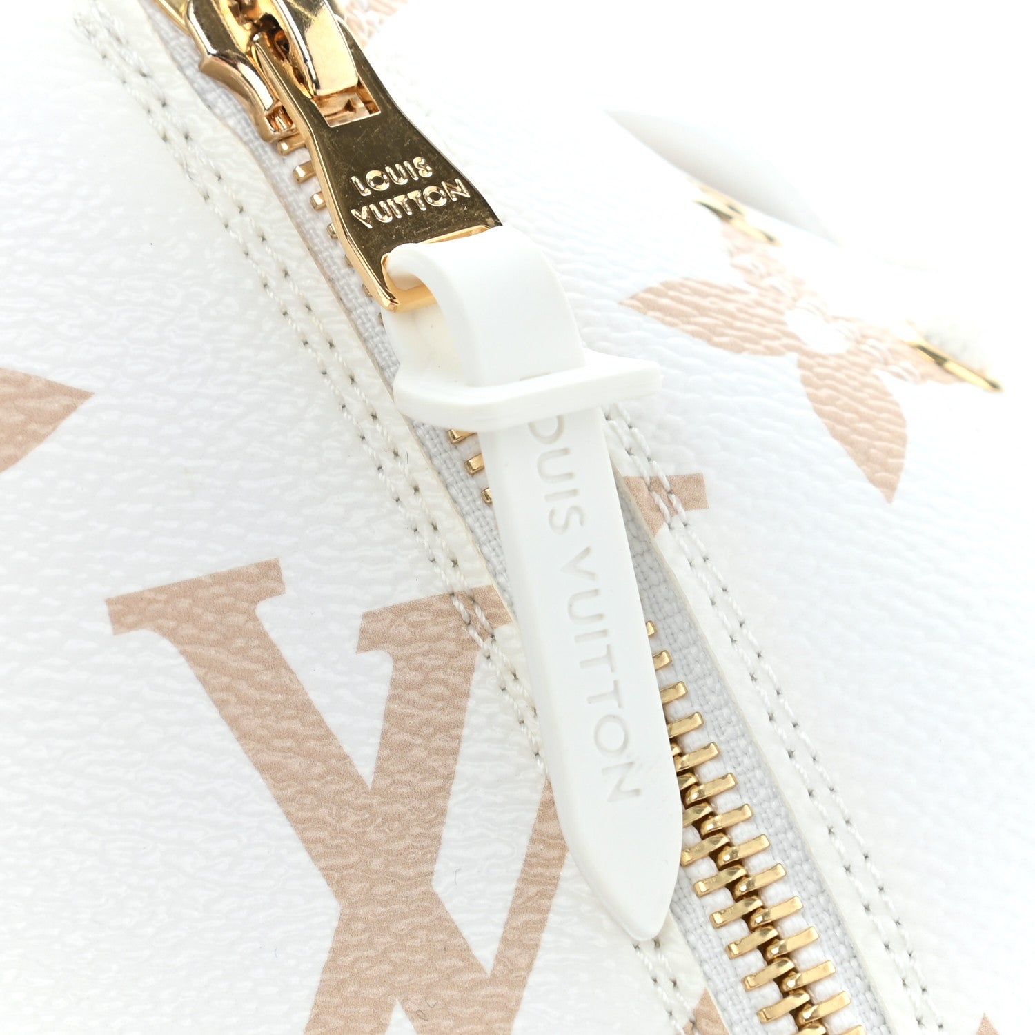 Louis Vuitton Monogram Giant Stellar Sneaker Boots 37.5 Kaki White Beige 9 of 10