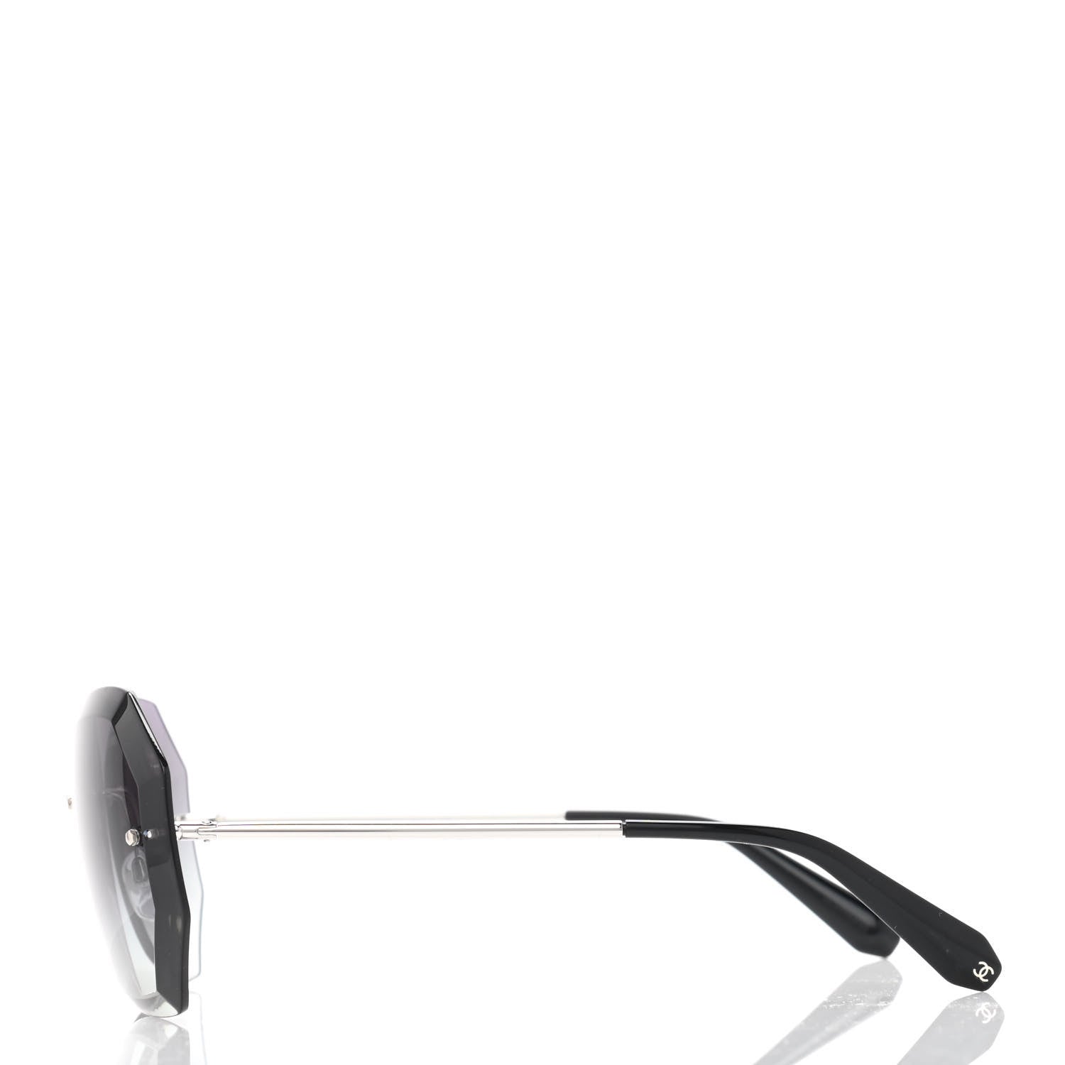 Chanel Metal Spring Round Sunglasses 4220 Silver 3 of 8