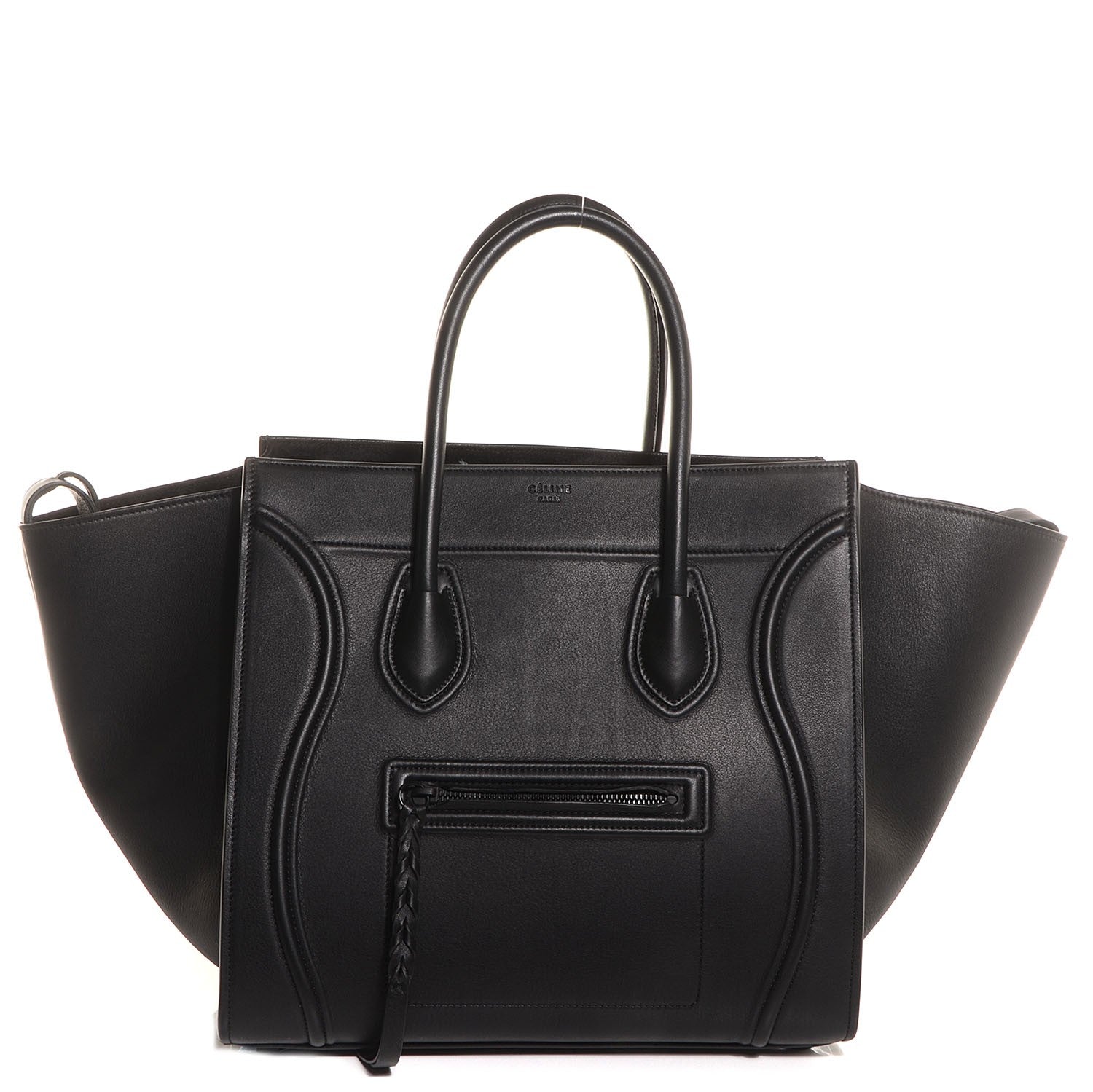 Celine Smooth Calfskin Medium Phantom Luggage Black 1 of 7