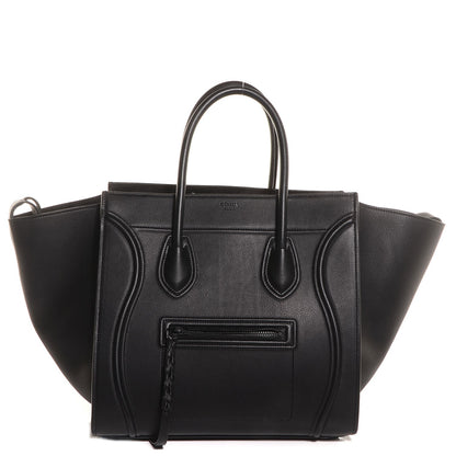 Celine Smooth Calfskin Medium Phantom Luggage Black 1 of 7