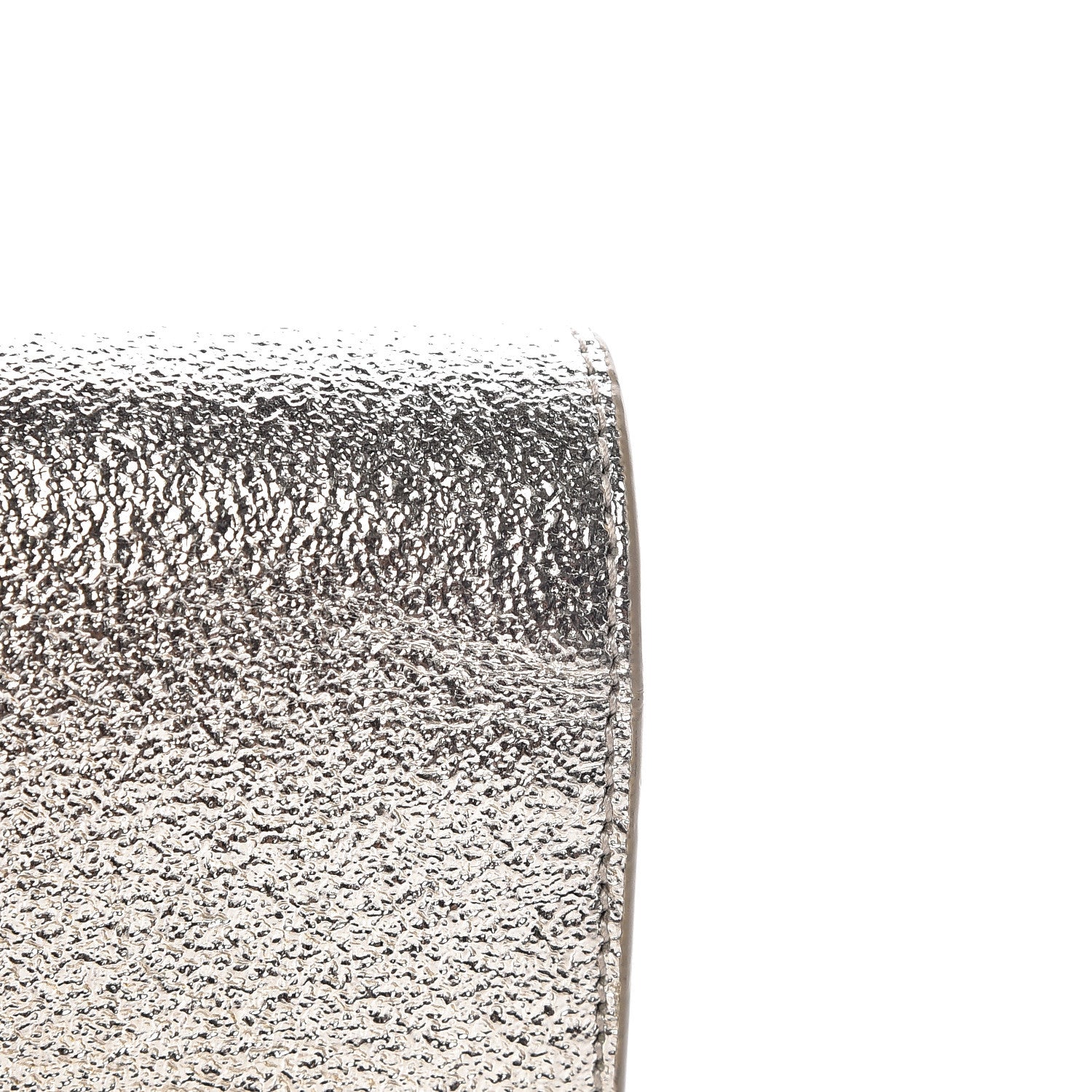 Saint Laurent Metallic Calfskin Classic Monogram Kate Tassel Chain Wallet Platine 10 of 11