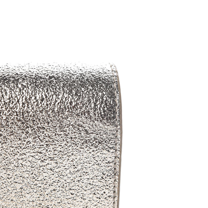 Saint Laurent Metallic Calfskin Classic Monogram Kate Tassel Chain Wallet Platine 10 of 11