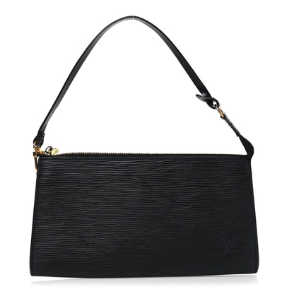 Louis Vuitton Epi Pochette Accessories 24 Black 1 of 10