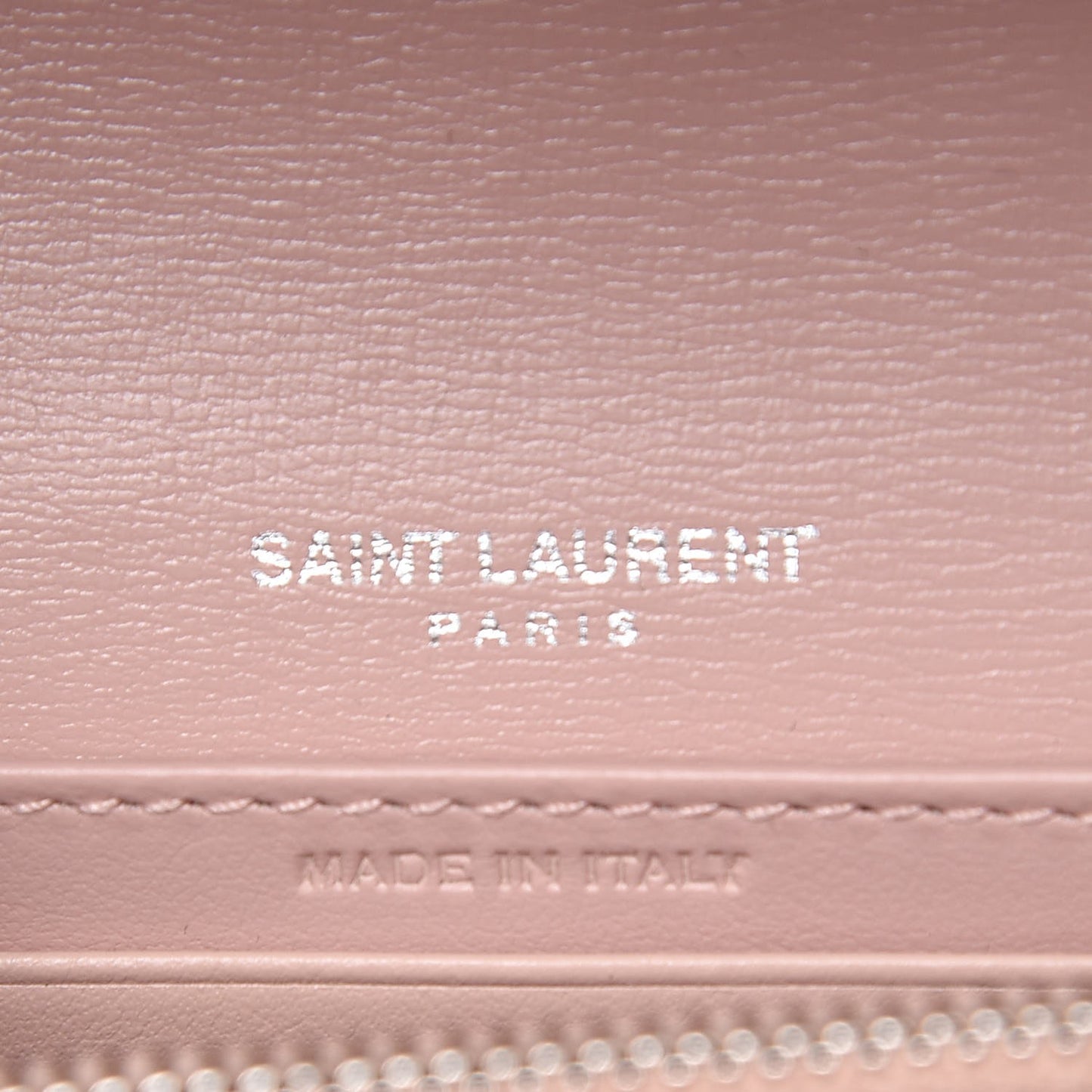 Calfskin Monogram Sunset Chain Wallet Light Pink