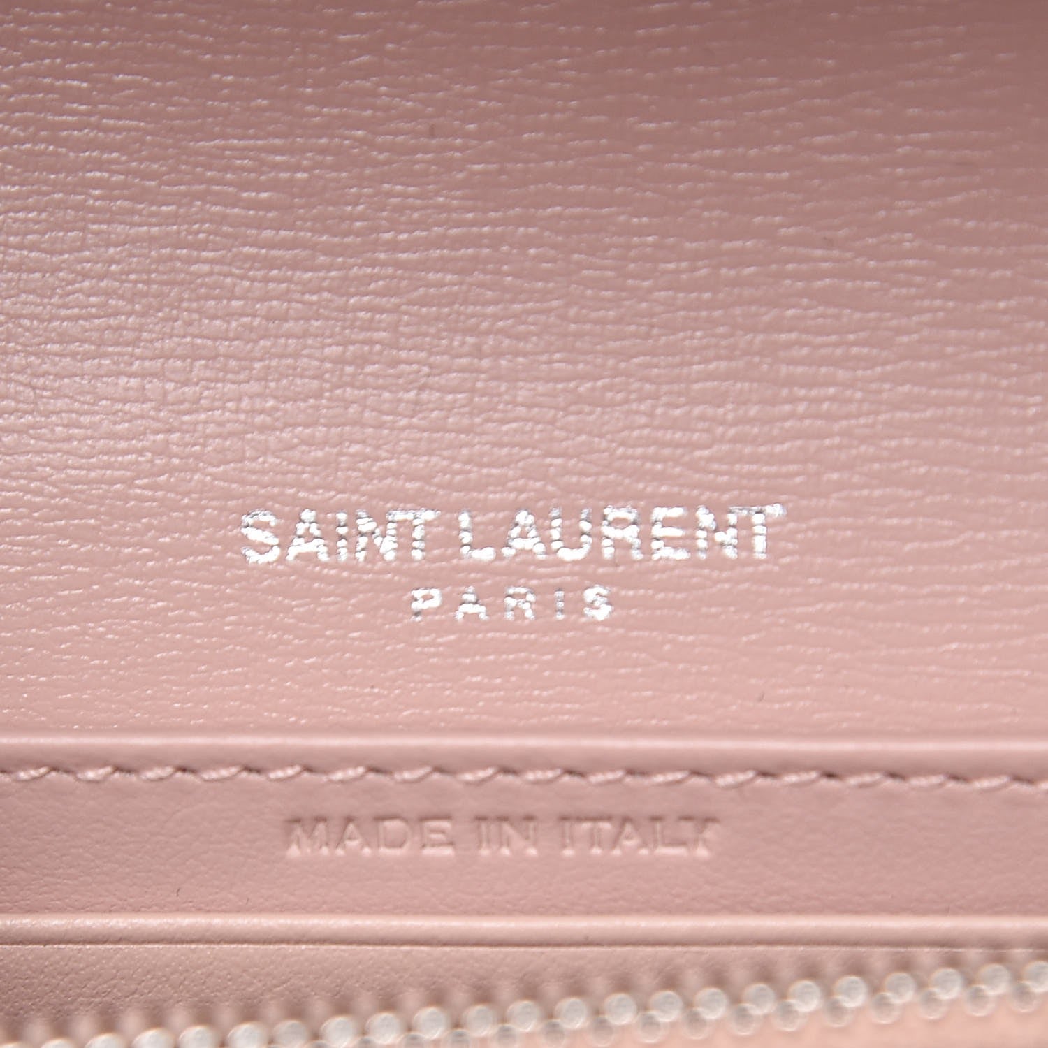 Saint Laurent Calfskin Monogram Sunset Chain Wallet Light Pink 9 of 9