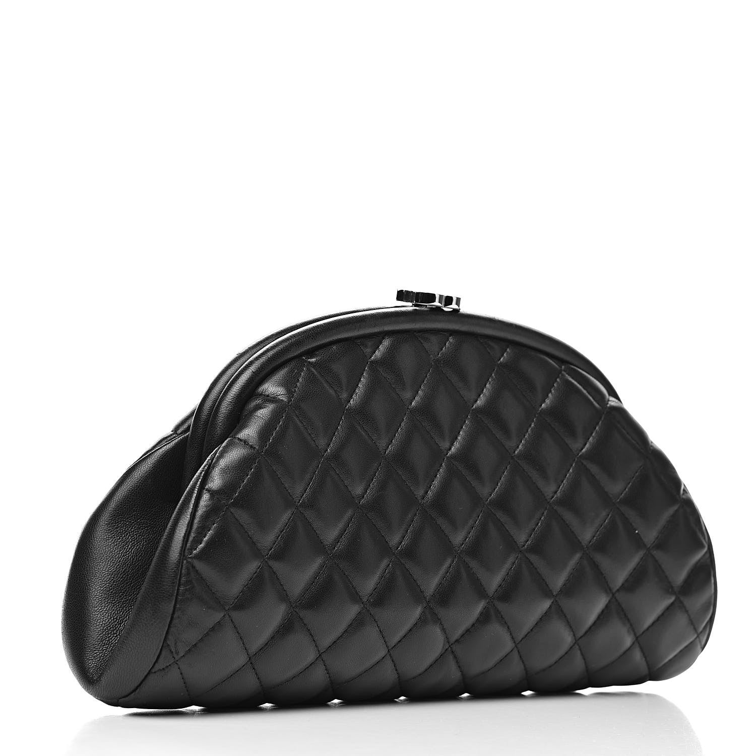 Chanel Lambskin Quilted Timeless Clutch Black 3 of 9