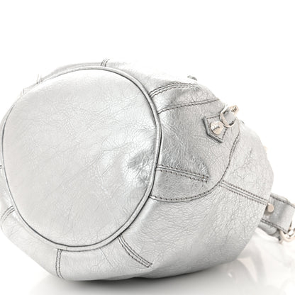 Balenciaga Agneau Giant 12 Silver Hardware Mini Pompon Gris Aluminum 10 of 11