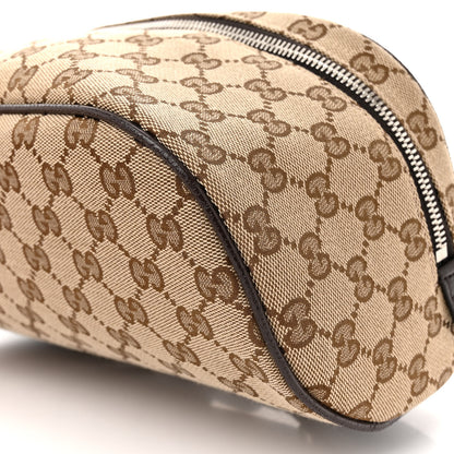 Gucci Monogram Dollar Calfskin Waist Pouch Beige Ebony Testa di Moro Marrone Scuro 10 of 11
