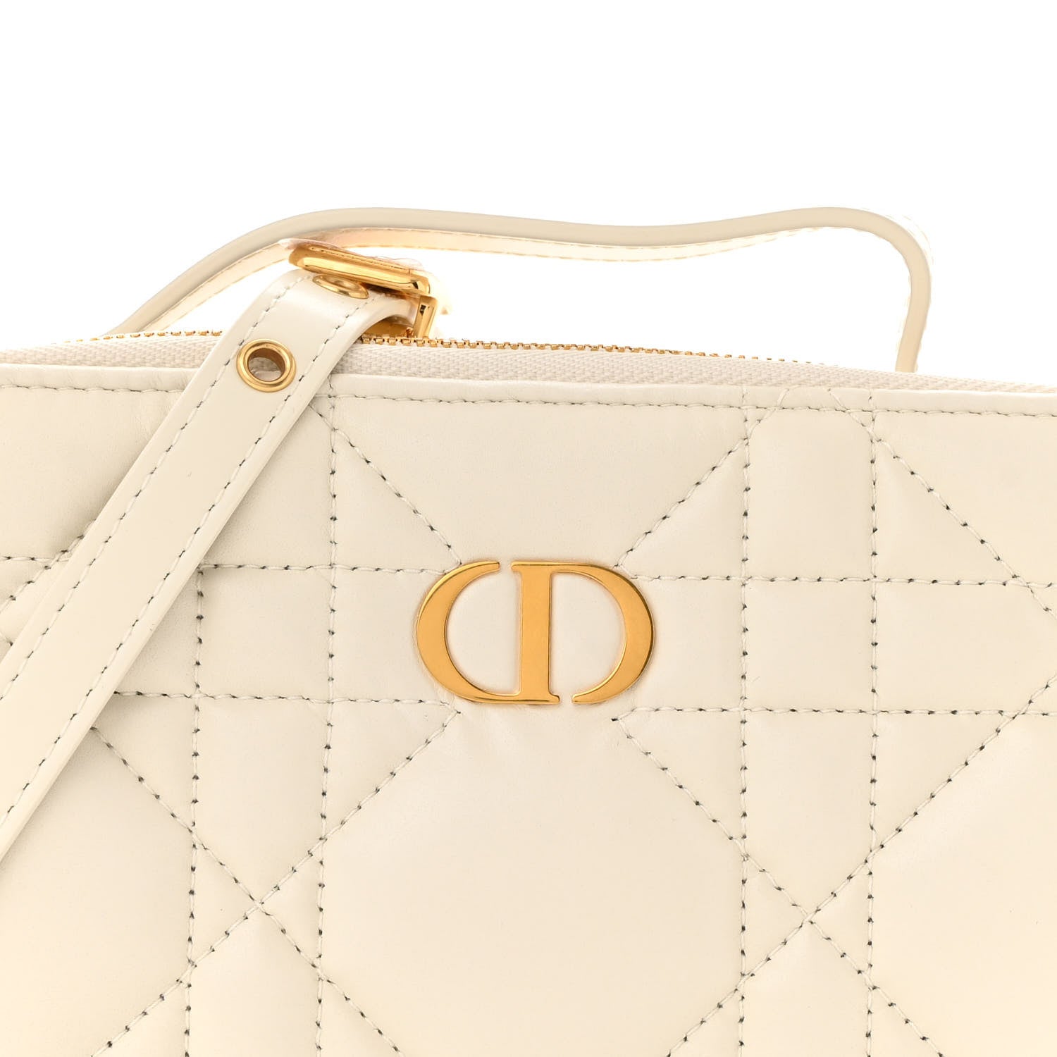 Christian Dior Calfskin Macrocannage Caro Box Bag Latte 1734799