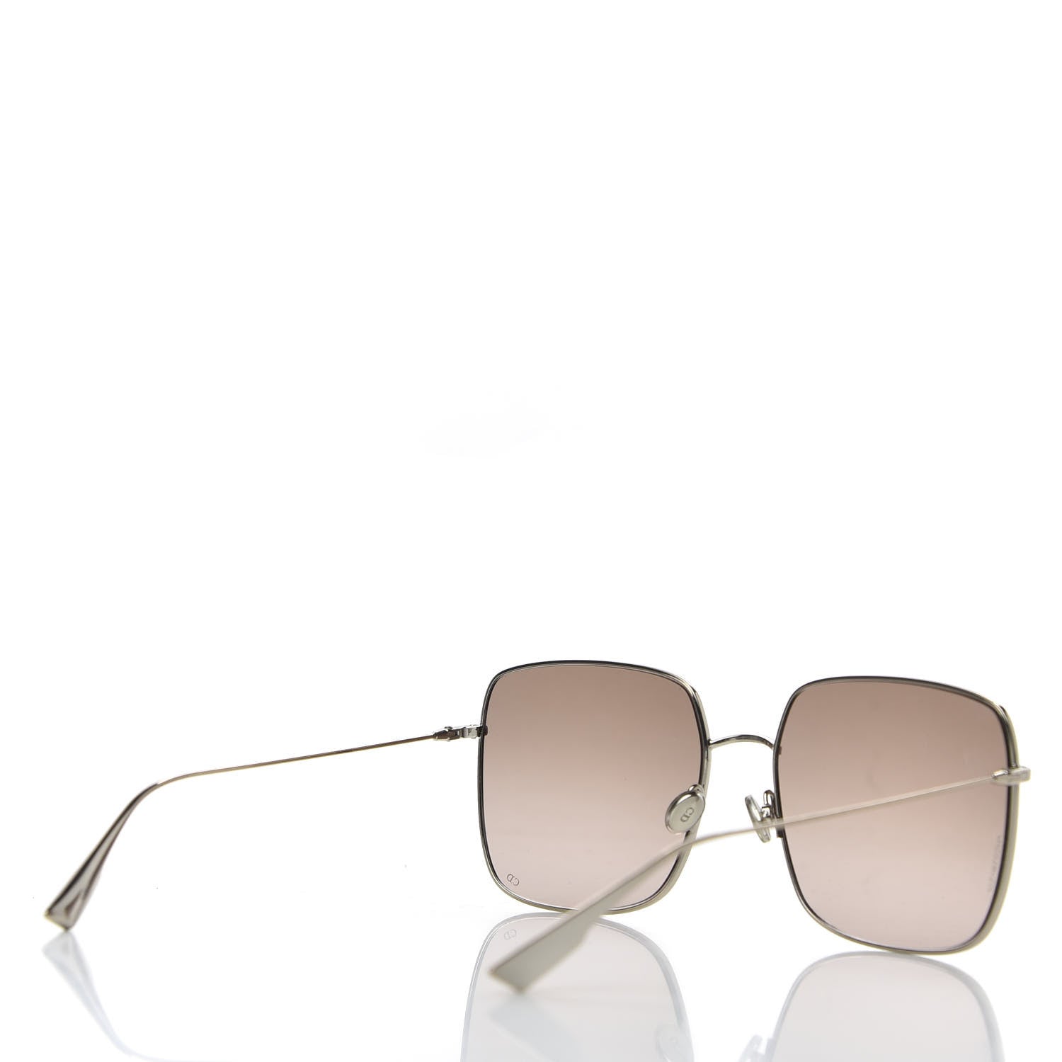 Christian Dior Metal Stellaire 1 Square Sunglasses Brown Silver 4 of 7