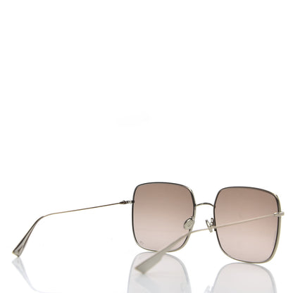 Christian Dior Metal Stellaire 1 Square Sunglasses Brown Silver 4 of 7