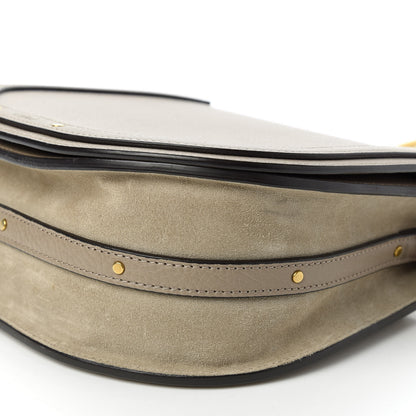 Chloe Calfskin Suede Medium Nile Bracelet Bag Motty Grey 7 of 10