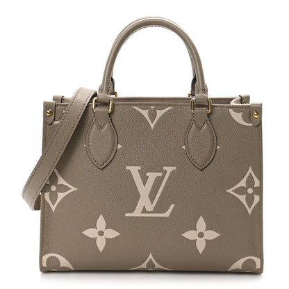 Louis Vuitton Empreinte Monogram Giant Onthego PM Tourterelle Creme 1 of 9