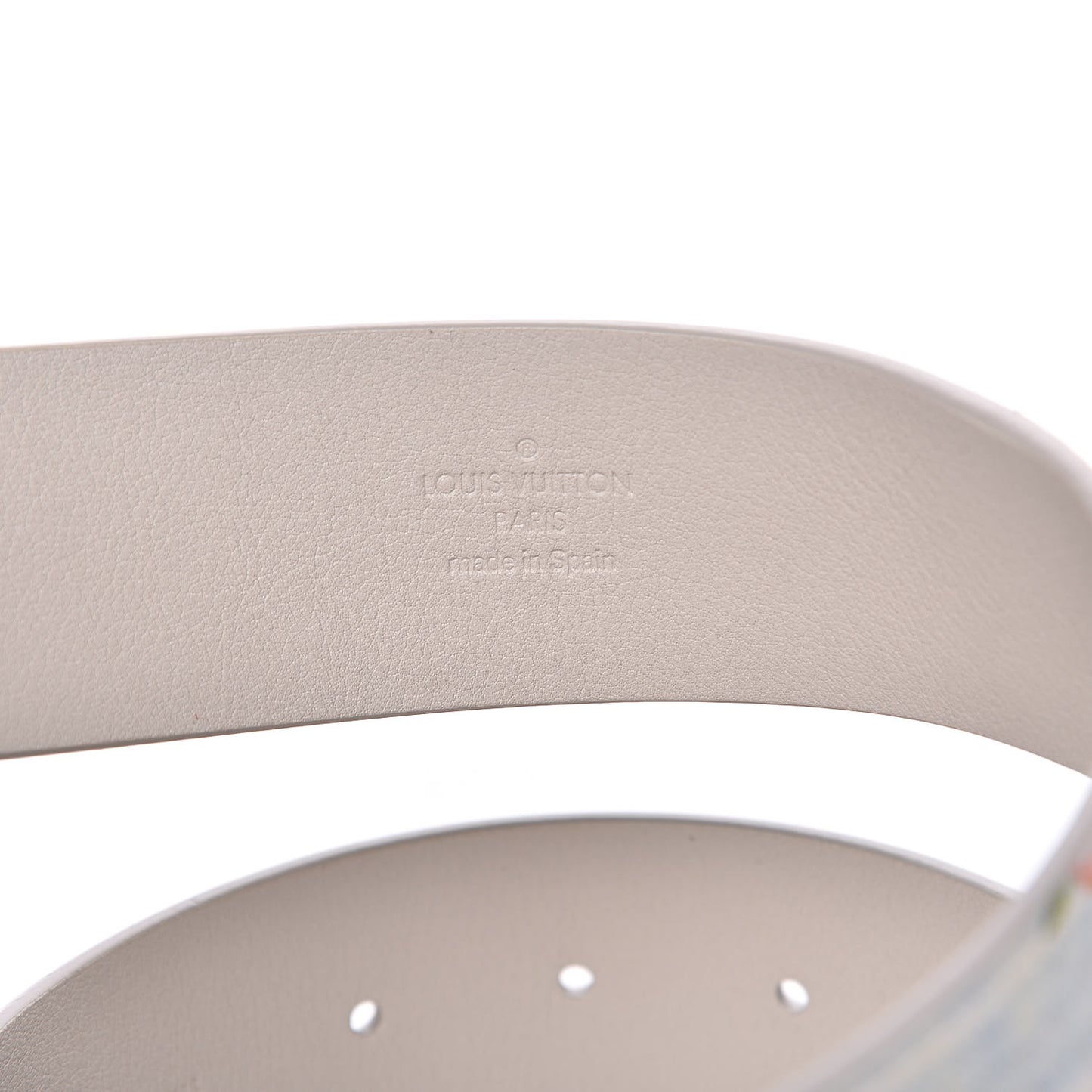 Calfskin 40mm LV Circle Belt 80 32