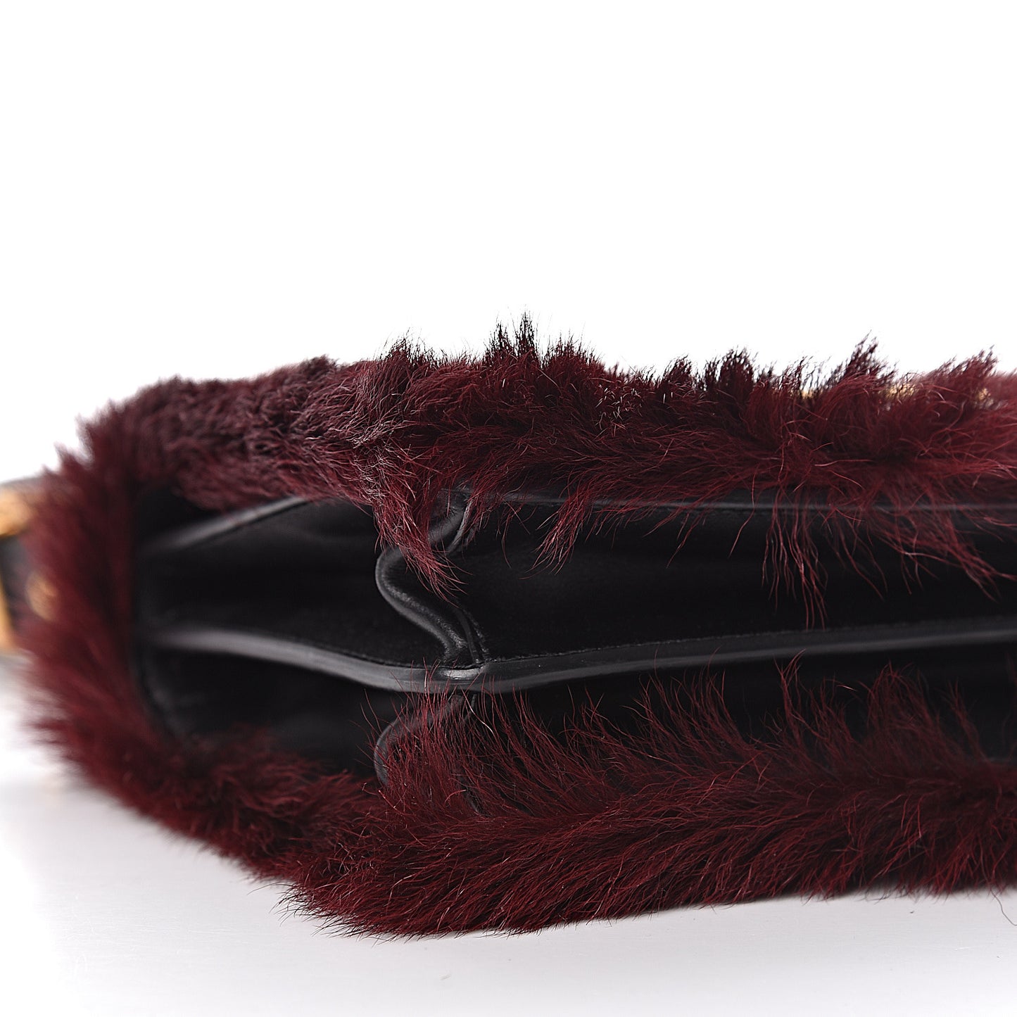 Calf Hair City Calfskin Cahier Bag Granato Black
