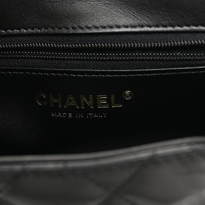 Chanel Shiny Aged Calfskin Quilted Nano Kelly Shopper Black 6 of 10