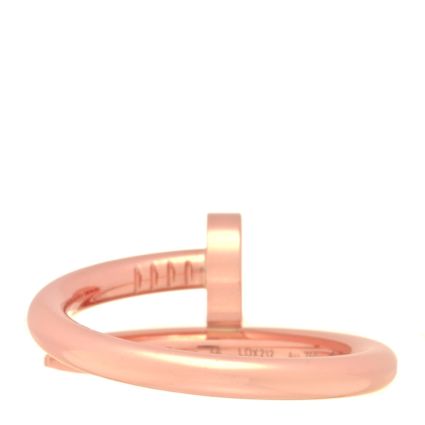 18K Pink Gold Juste Un Clou Ring 56 7.5