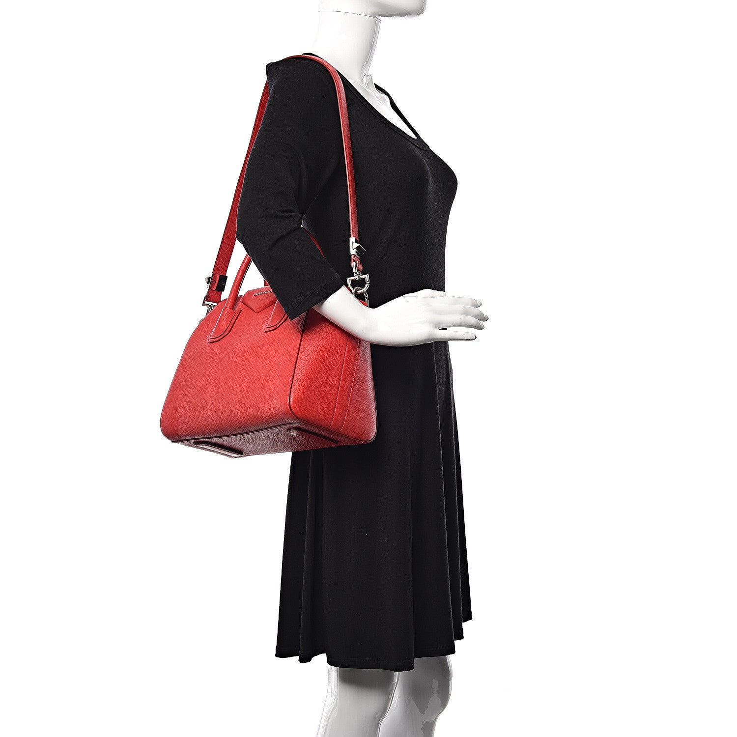 Givenchy Sugar Goatskin Small Antigona Medium Red 2 of 10