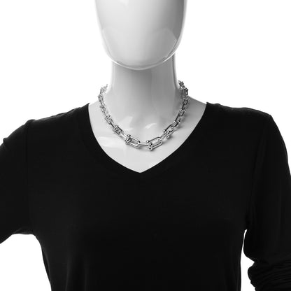 Tiffany Sterling Silver HardWear Graduated Link Necklace 2 of 6