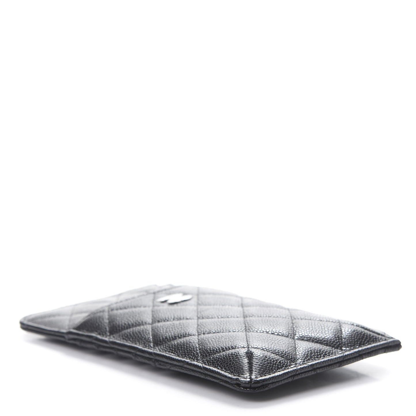Caviar Quilted Classic iPhone Pouch Black
