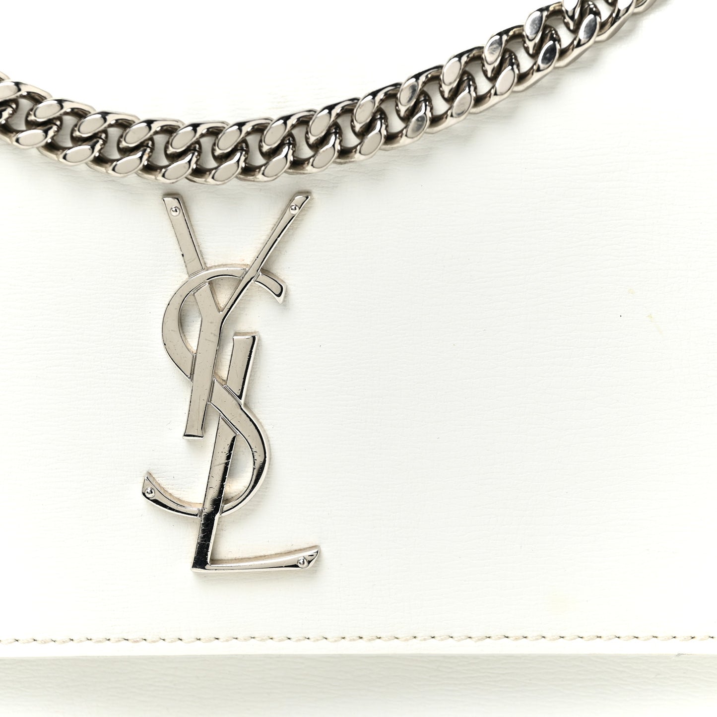 Calfskin Medium Monogram Sunset White