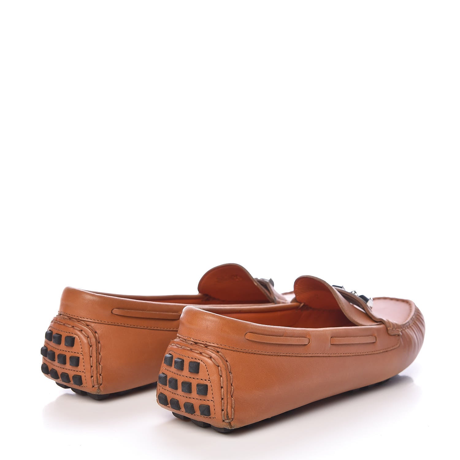 Hermes Supple Calfskin Womens Irving Driving Moccasin Loafers 39 Gold 4 of 14