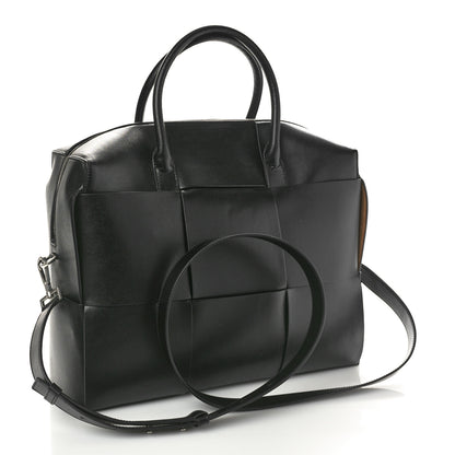 Bottega Veneta Calfskin Maxi Intrecciato Arco Briefcase Black 3 of 12
