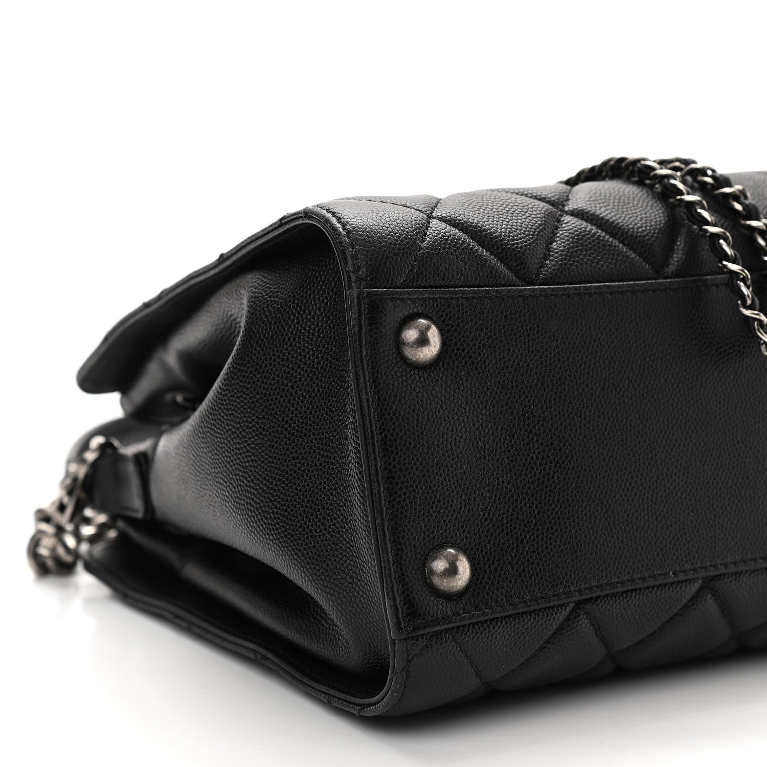 Chanel Caviar Quilted Small CC Bucket Bag Black 9 of 11