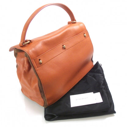 Saint Laurent Leather Muse Two Orange 3 of 9