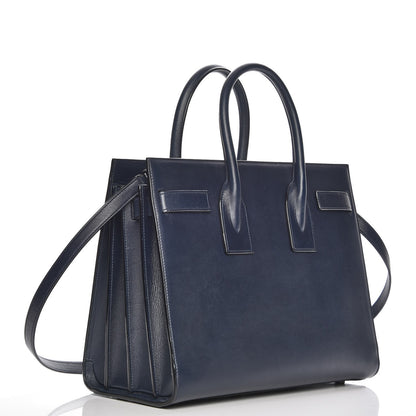 Saint Laurent Calfskin Small Sac De Jour Navy 4 of 9