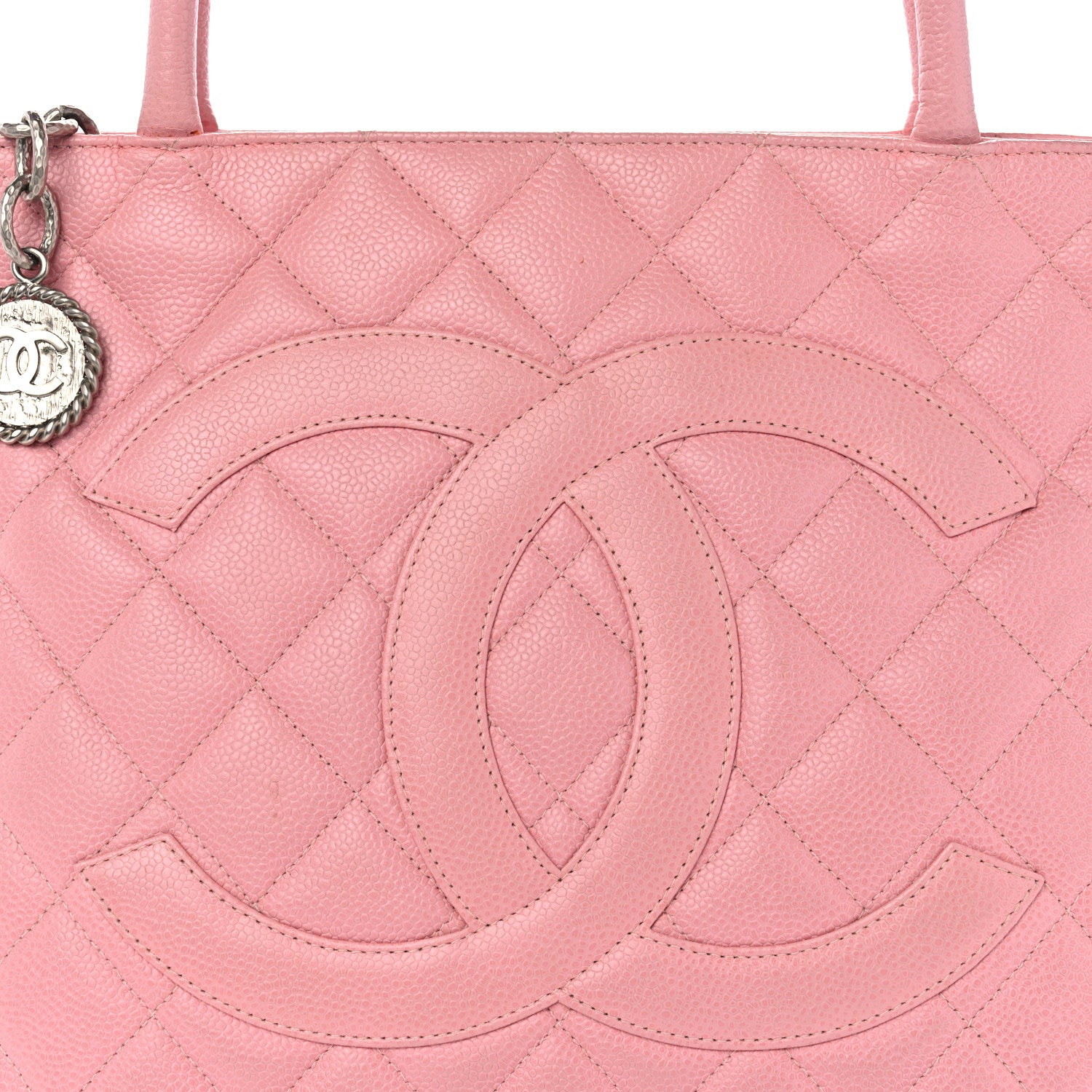 Chanel Caviar Quilted Medallion Tote Light Pink 8 of 11