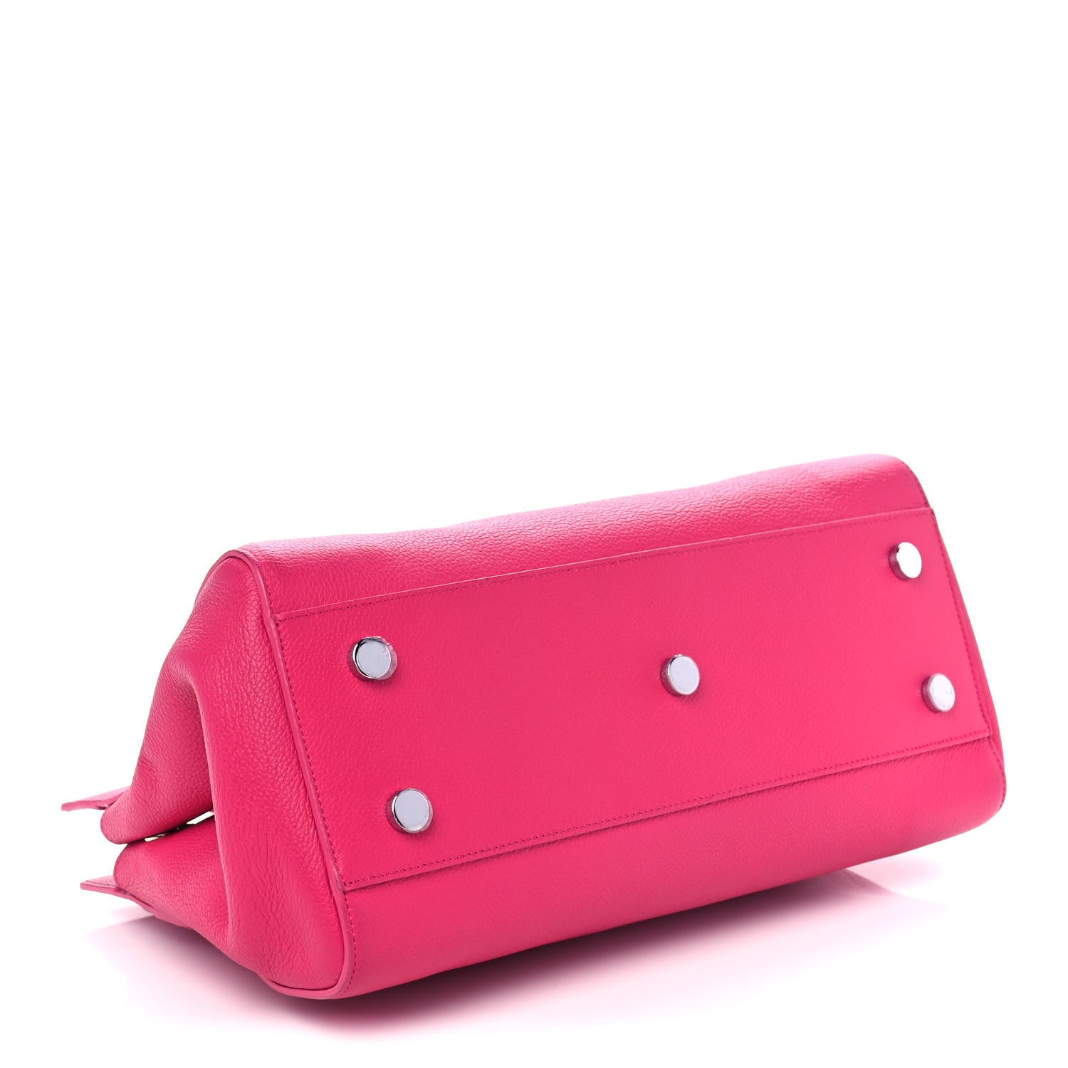 Saint Laurent Grained Calfskin Small Cabas Rive Gauche Bubblegum 4 of 11