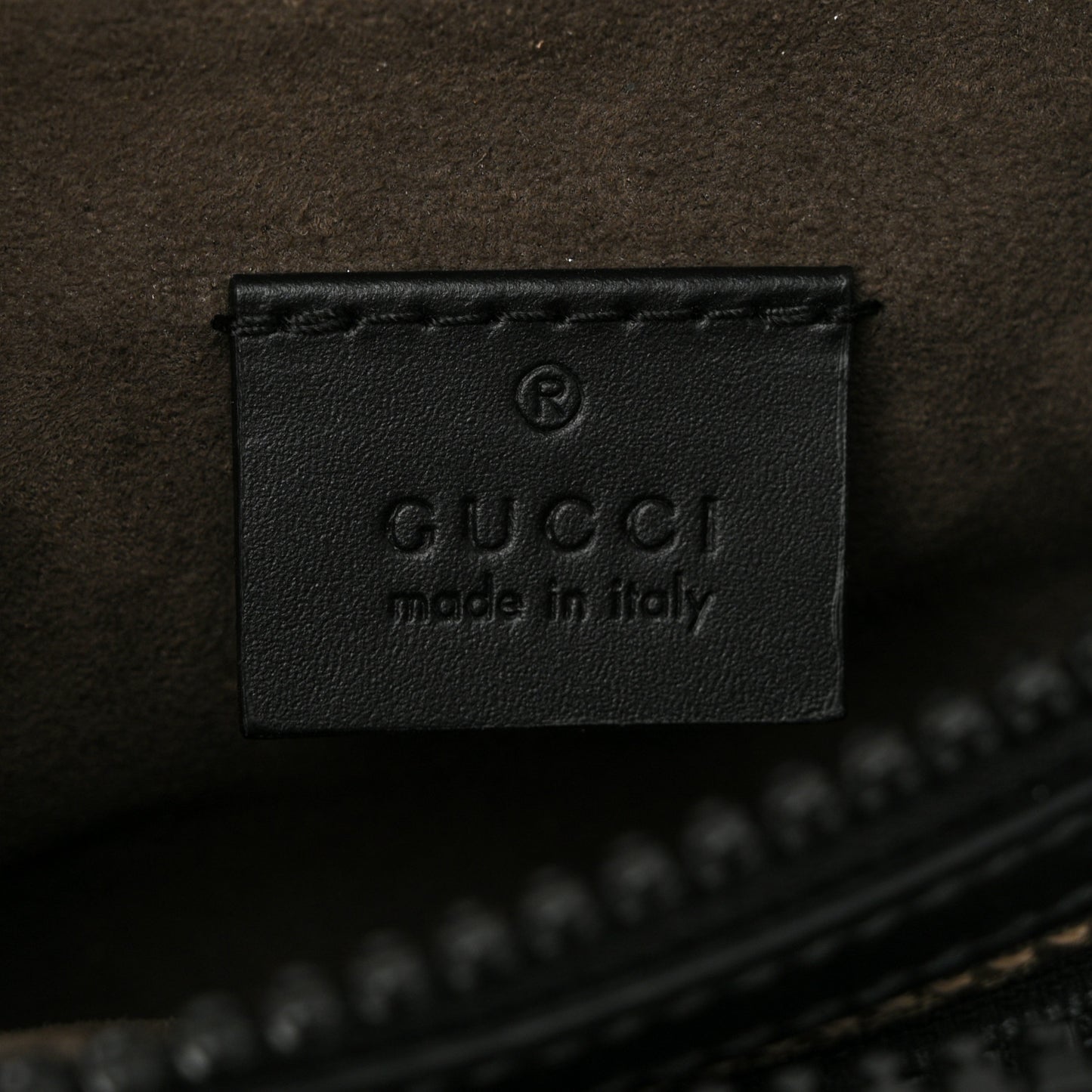 GG Supreme Monogram Belt Bag Black