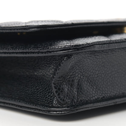 Chanel Caviar Quilted Wallet On Chain WOC Black 9 of 15