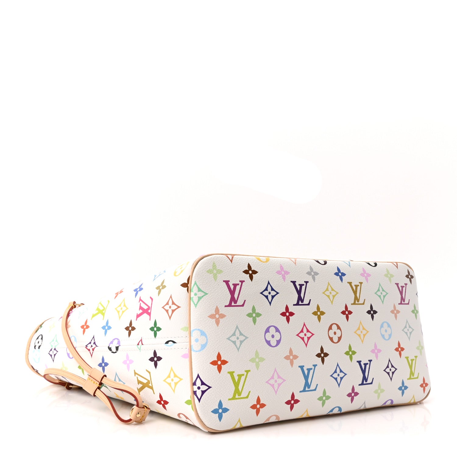 Louis Vuitton LV X TM Monogram Multicolor Neverfull MM White 5 of 10