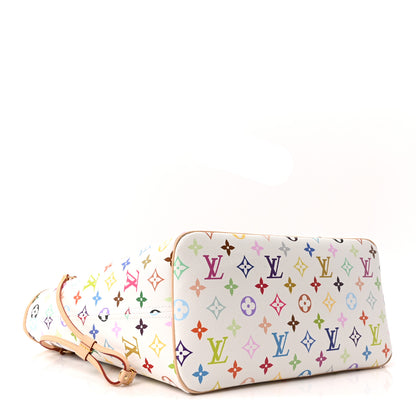 Louis Vuitton LV X TM Monogram Multicolor Neverfull MM White 5 of 10