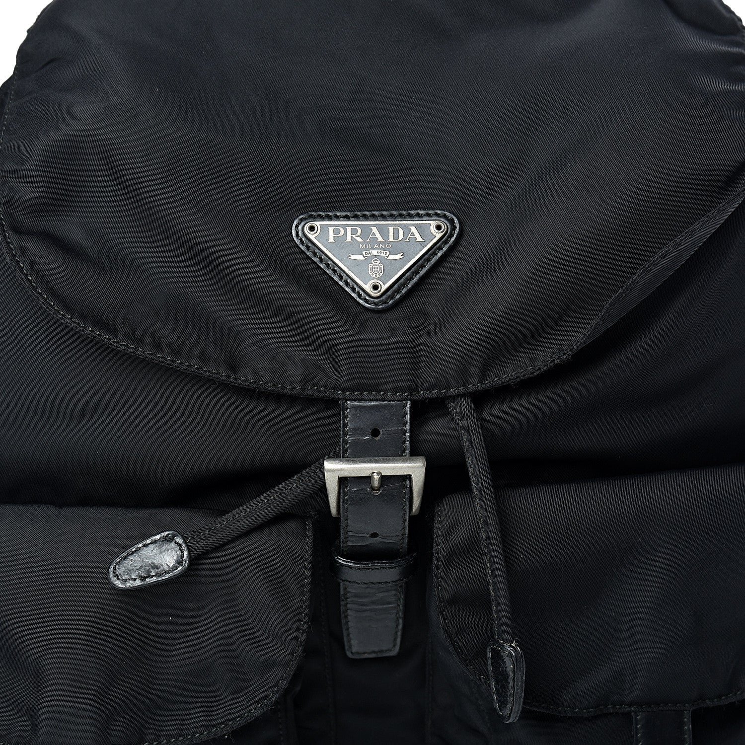 Prada Nylon Vela Medium Backpack Black 7 of 11