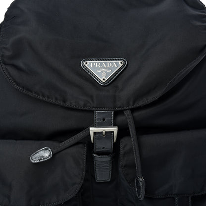 Prada Nylon Vela Medium Backpack Black 7 of 11