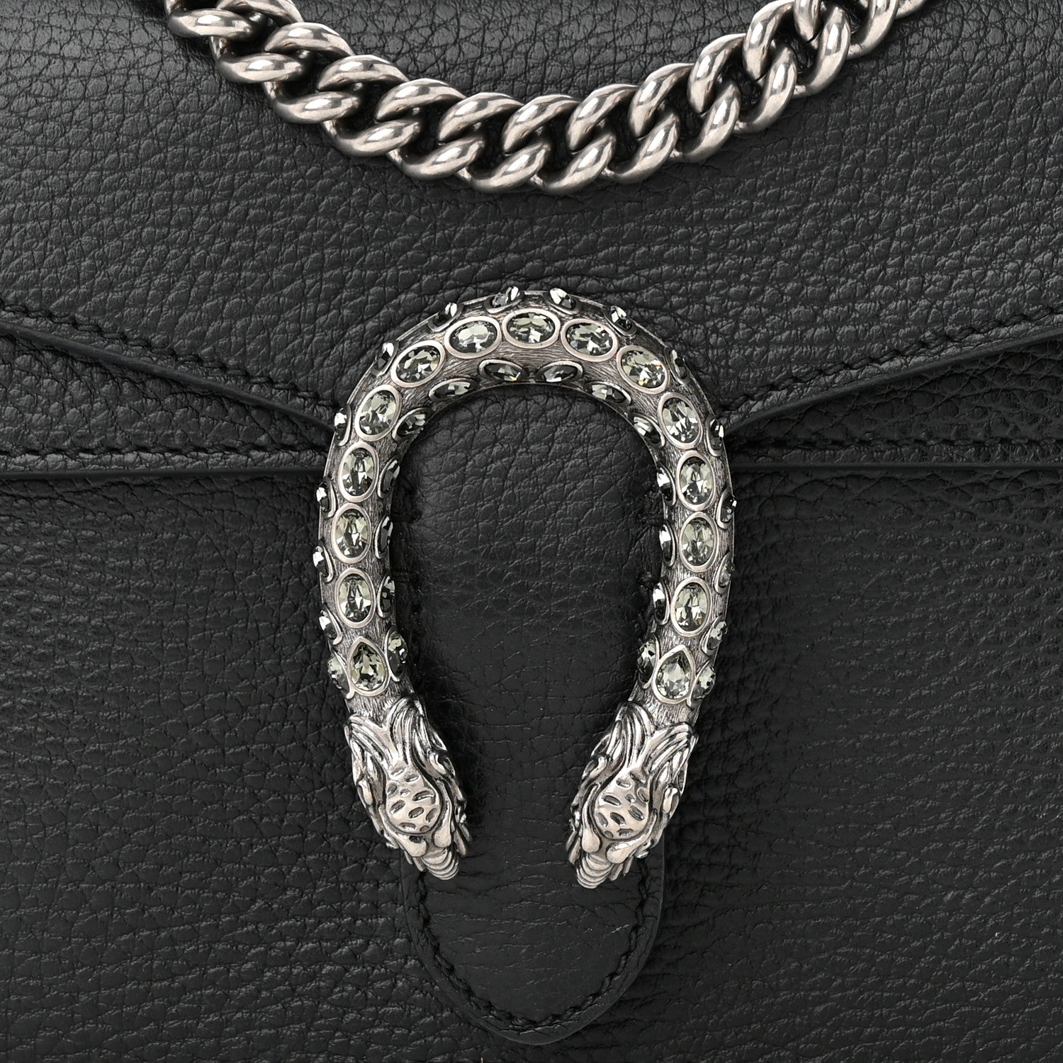 Gucci Calfskin Mini Dionysus Shoulder Bag Black 8 of 11