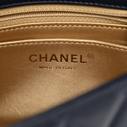 Chanel Lambskin Quilted Mini Pearl Crush Flap Navy Blue 6 of 10