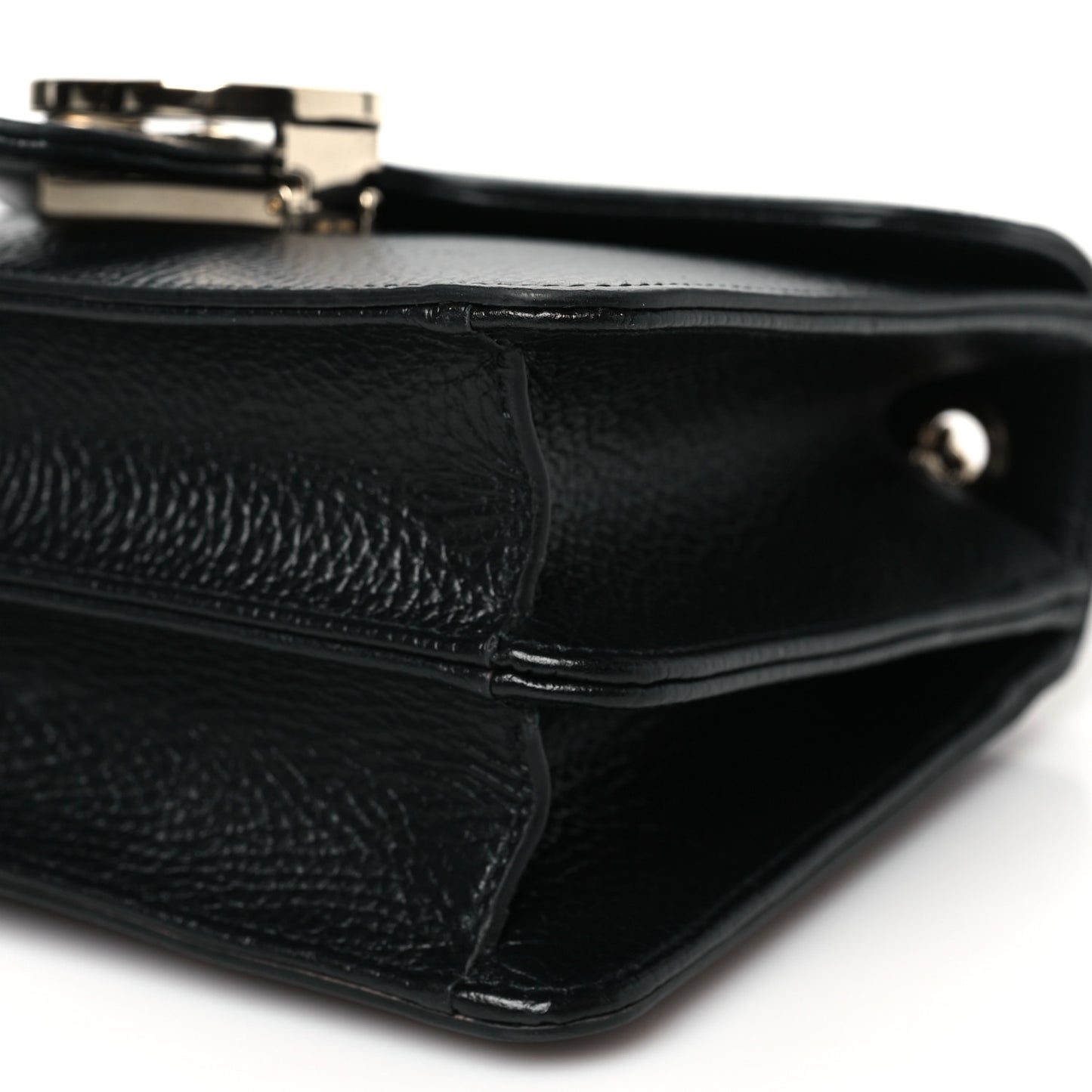 Dollar Calfskin Small Interlocking G Shoulder Bag Black