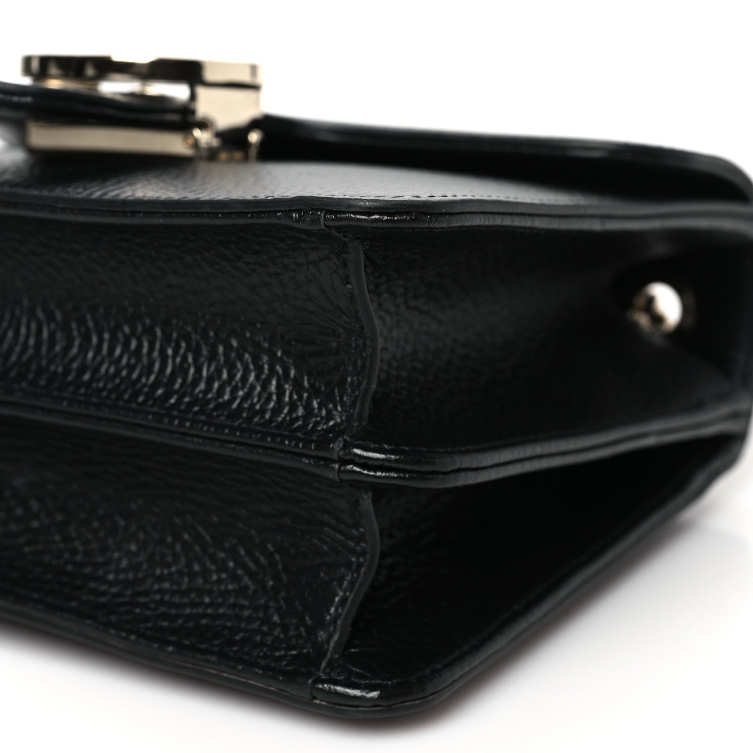 Gucci Dollar Calfskin Small Interlocking G Shoulder Bag Black 10 of 10