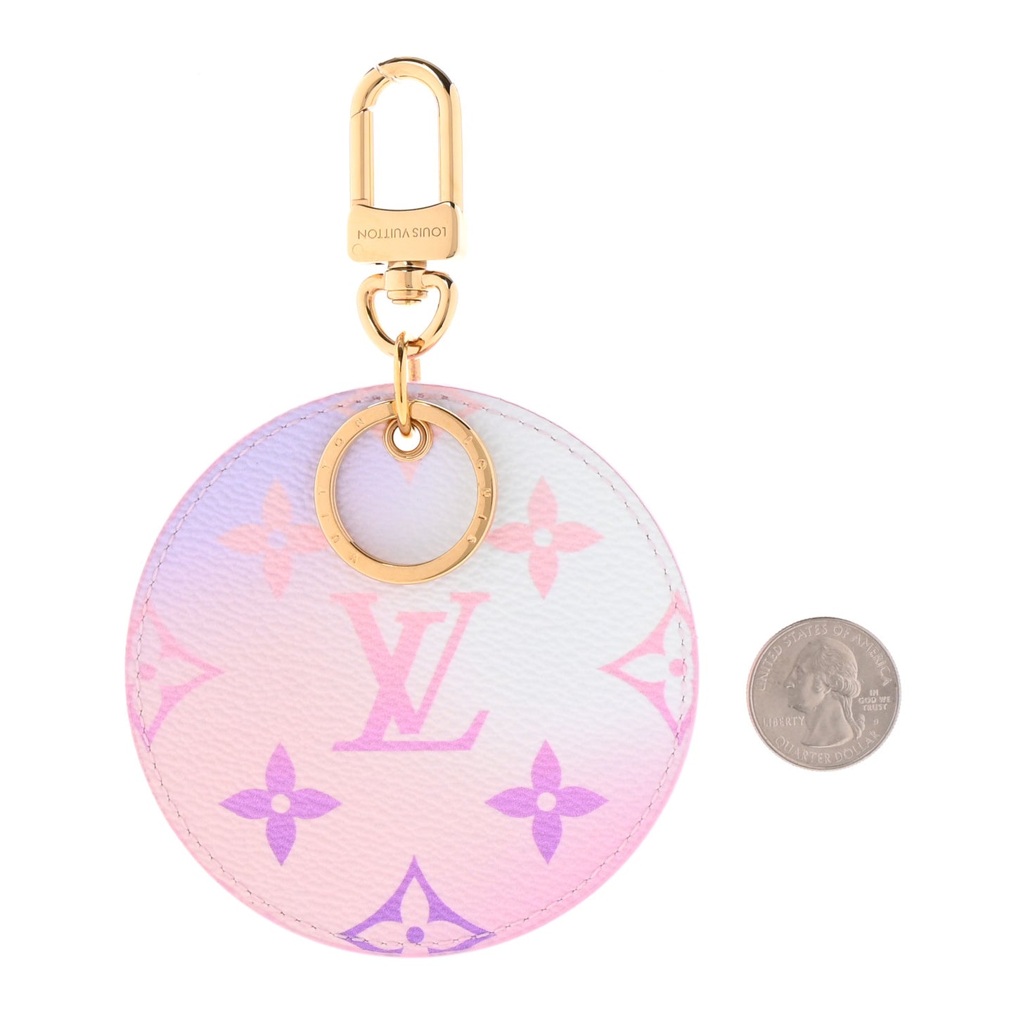 Monogram Giant Spring In The City Bag Charm Key Holder Sunrise Pastel