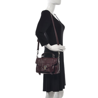 Proenza Schouler Lambskin Tiny PS1 Satchel Oxblood 2 of 10