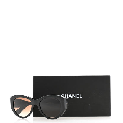 Chanel Acetate Butterfly Large CC Sunglasses 5492 Black 8 of 8