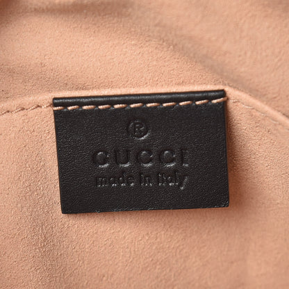 Gucci Calfskin Matelasse GG Marmont Belt Bag 85 34 Black 6 of 9