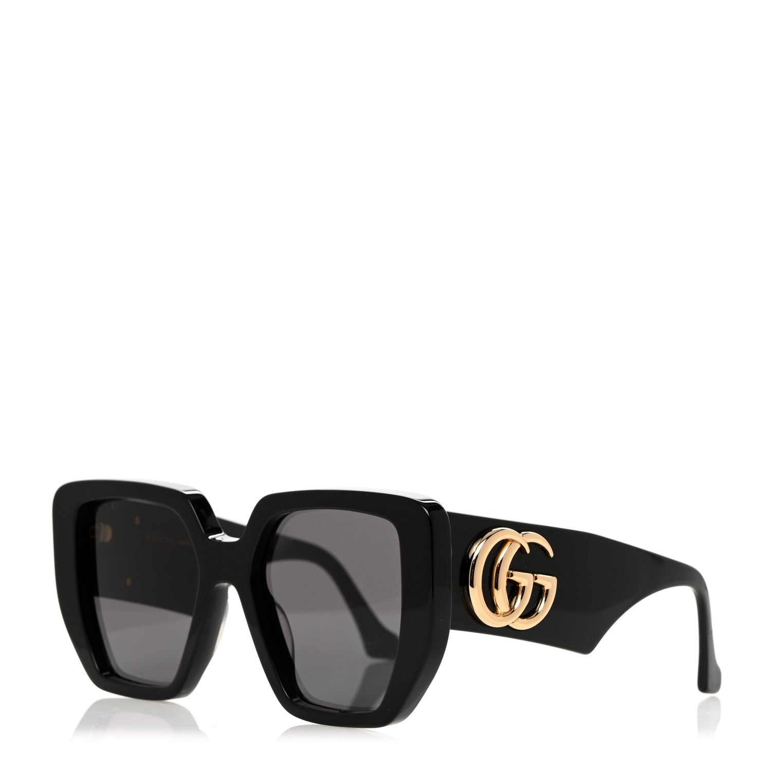 Gucci Acetate Square Frame Sunglasses GG0956S Black 1 of 8