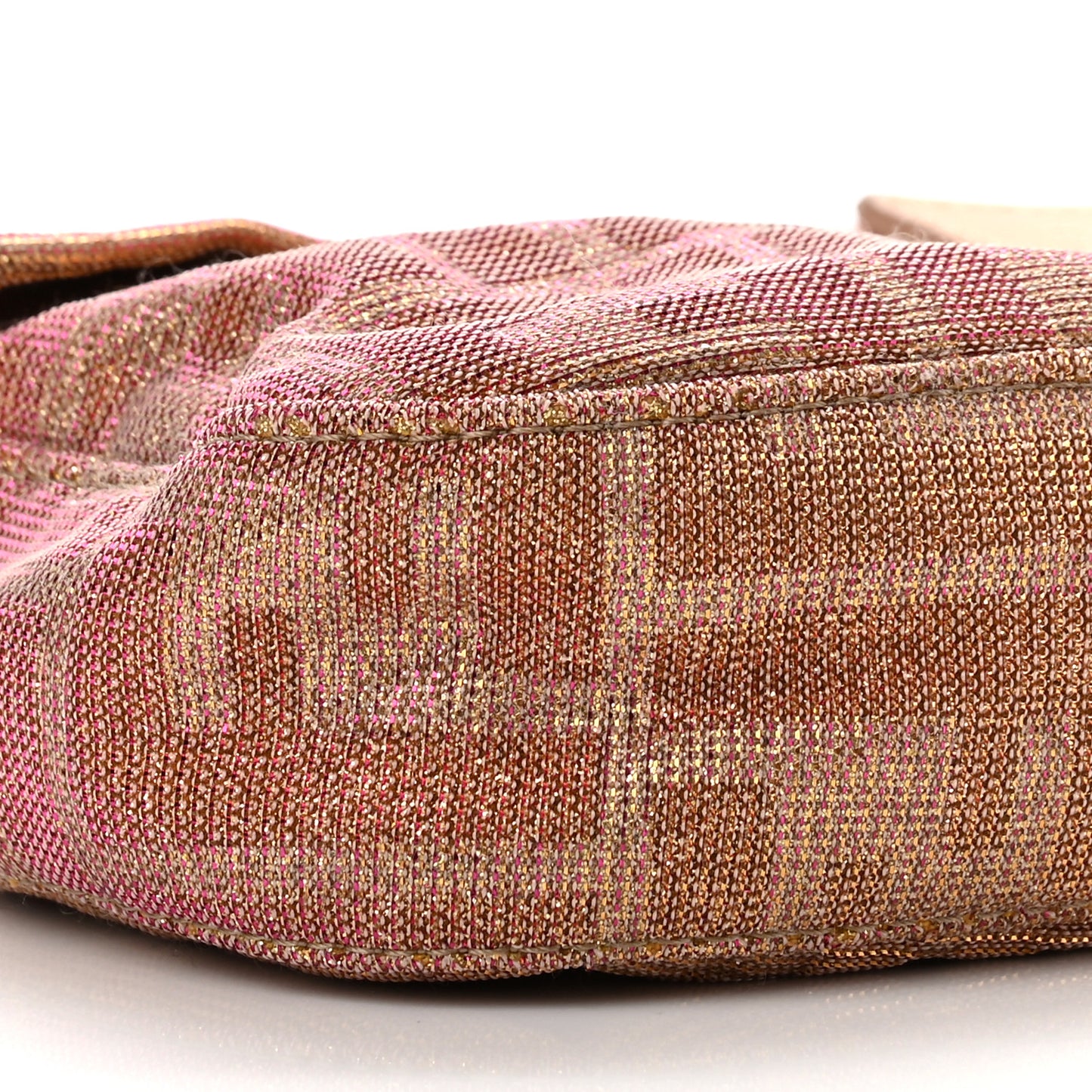 Metallic Lurex Zucca Vitello Baguette Arancio