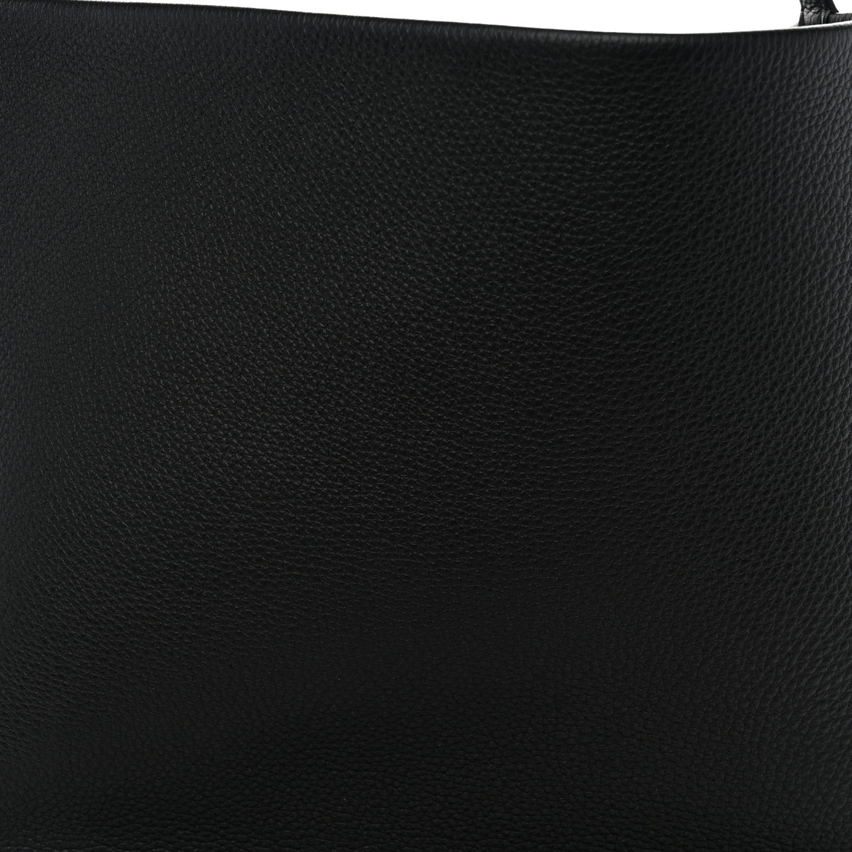Grained Calfskin Large N/S Park Tote Black