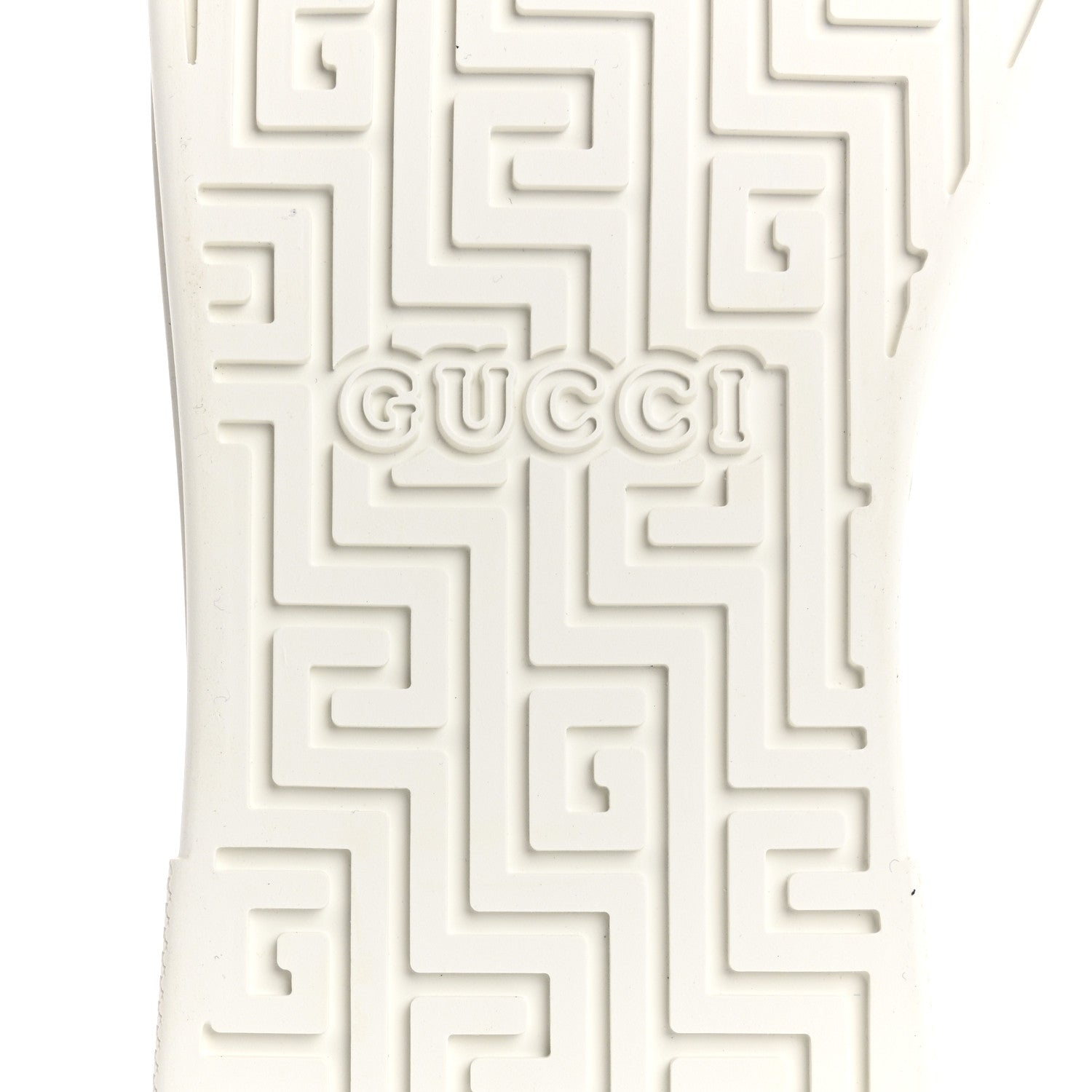 Gucci Calfskin Crocodile Embossed Rubber Web Mens Ace Sneakers 9 White Green 8 of 10